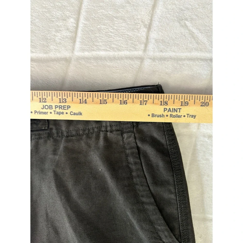 GAP‎ Mens Linen Cotton Blend Drawstring Casual Pants Black Medium Relaxed Fit